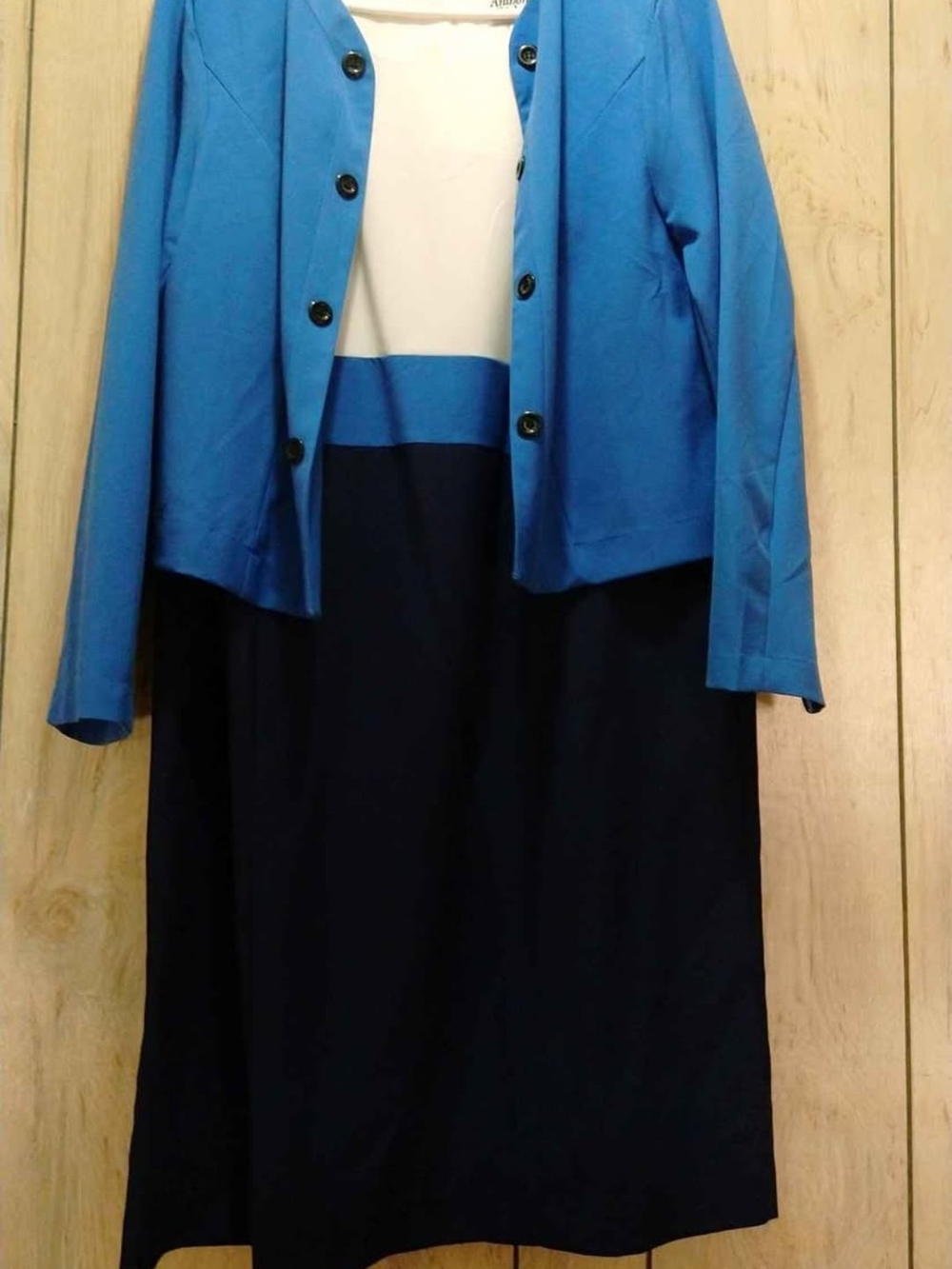 Anthony Richards Bright Blue Cropped Blazer Dress
